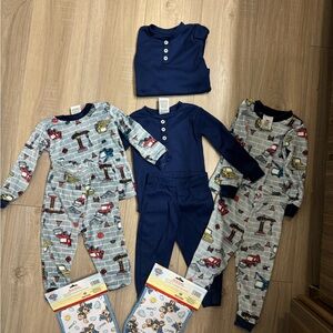 Bundle 18 Month Pajamas Set - Blue and Gray